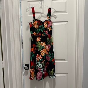 One Clothing Colorful Tropical Dress